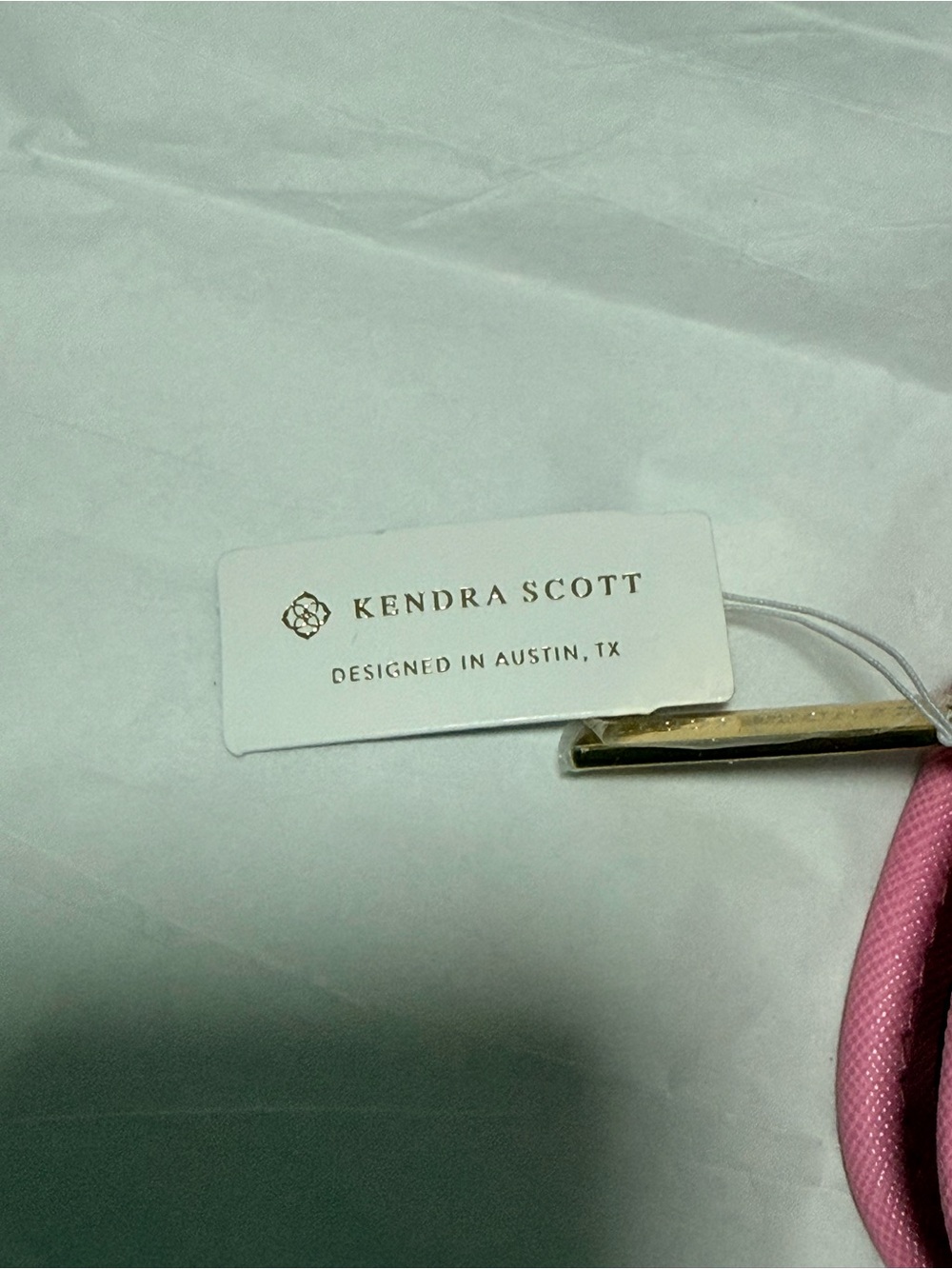 NWT Kendra Scott Travel Jewelry Wallet Pouch in Shimmer Pink - Picture 6 of 12